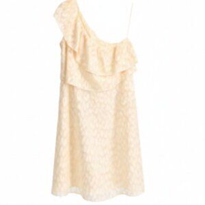 Michael Kors One Shoulder Ruffle Blouse Medium